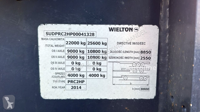 Wielton PRC 2HP/W18 trailer