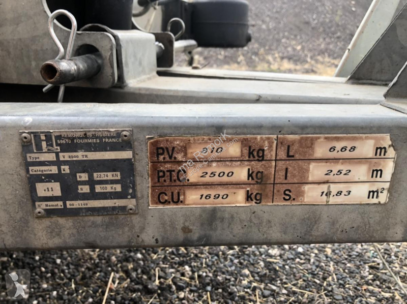 Remorque Hubière  V2500TR