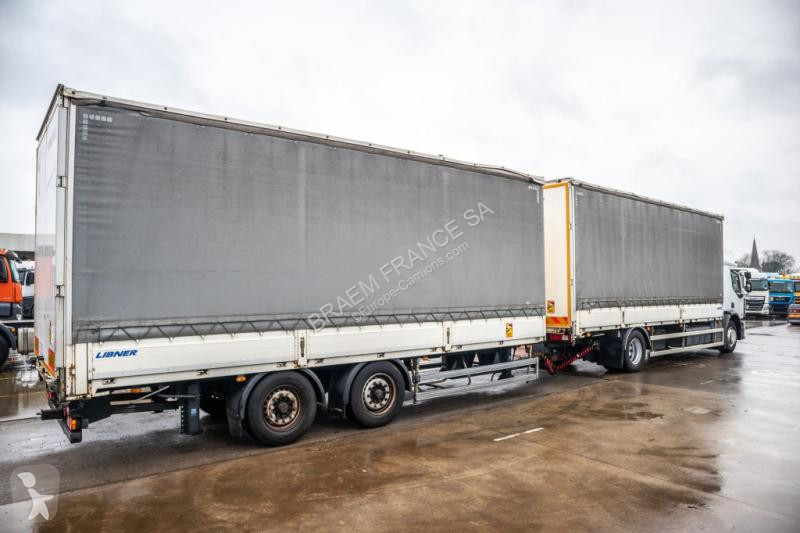 Camion remorque Renault  BACHE+CHARIOT...