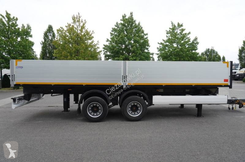 مقطورة Krone construction trailer / Flatbed 18...