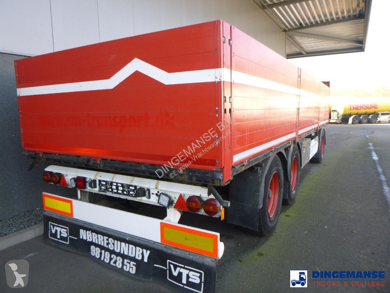 مقطورة Krone 3-axle open box drawbar trailer...