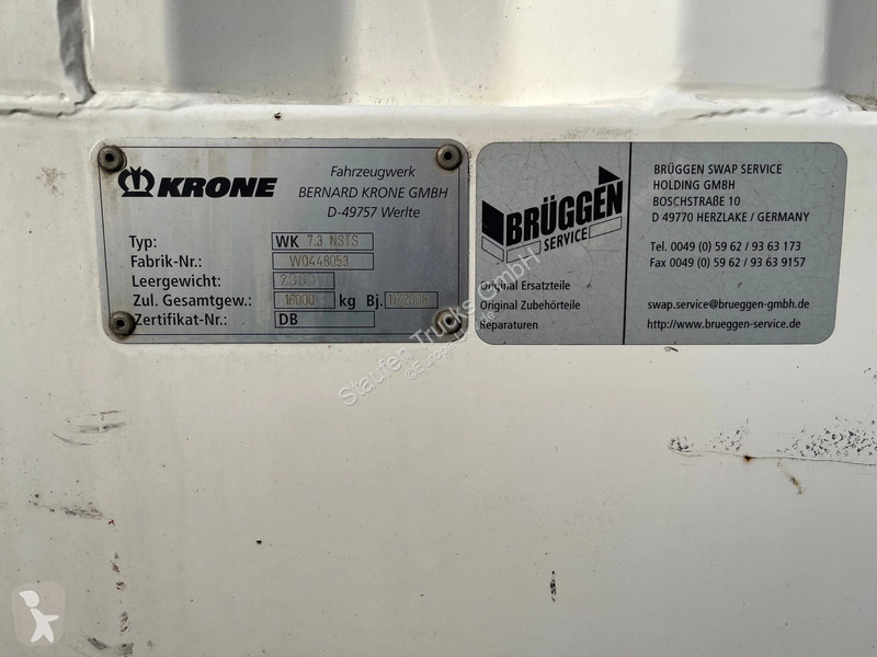 مقطورة Krone Planen-Wechselbrücke WK 7.3 NSTS...