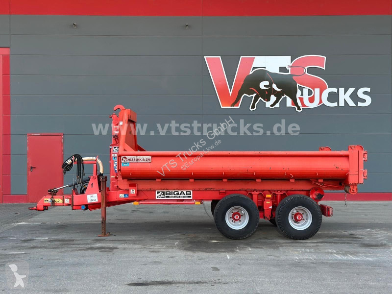 Pótkocsi  BIGAB 8-12 Abrollanhänger m. Container