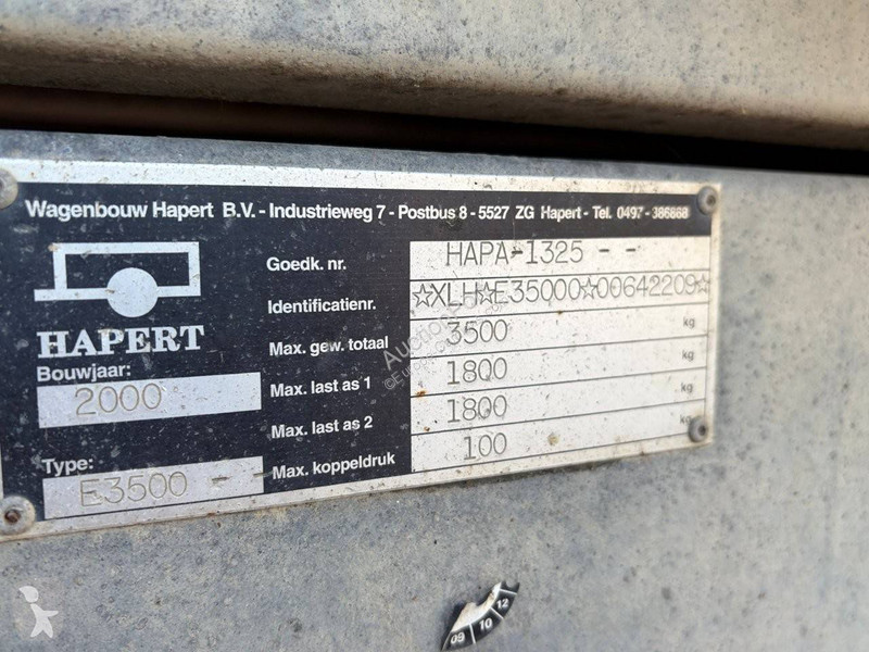 Прицеп Hapert E3500