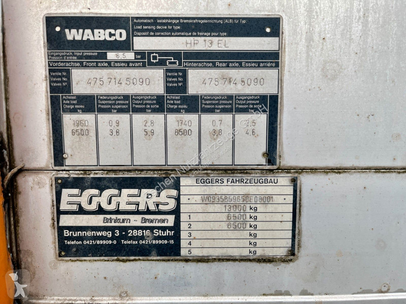 Eggers | Reifen: c.a. 80%*BPW*Edscha*1.Hand!...
