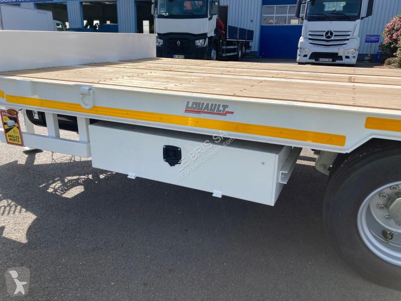 Remorque Louault R2CB15 2 ESSIEUX BASCULANTE