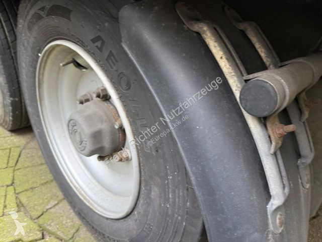 Aanhanger  Clausing,Brandschaden bed. Fahrbe