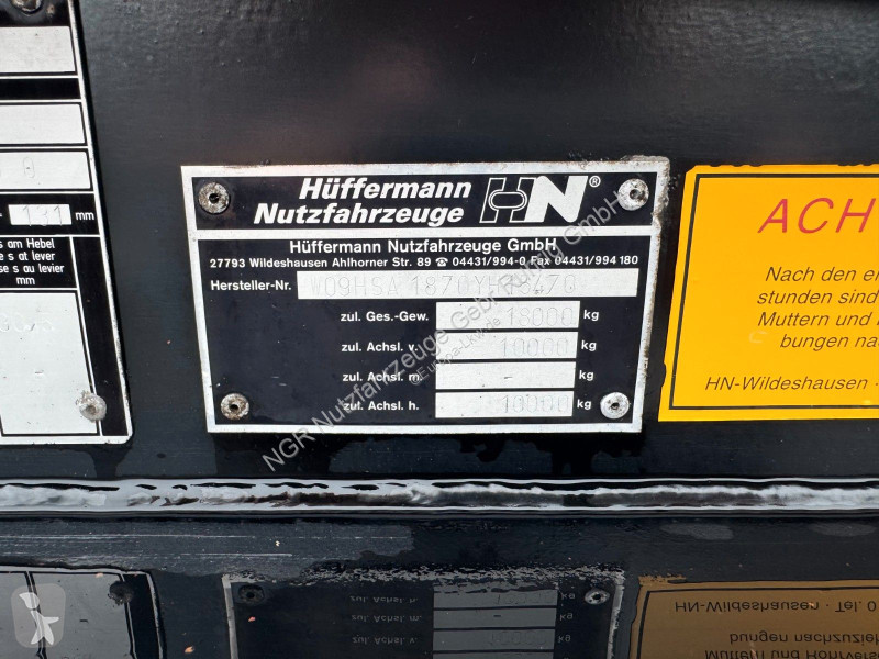 مقطورة Hüffermann 2 Achs Abrollanhänger mit...