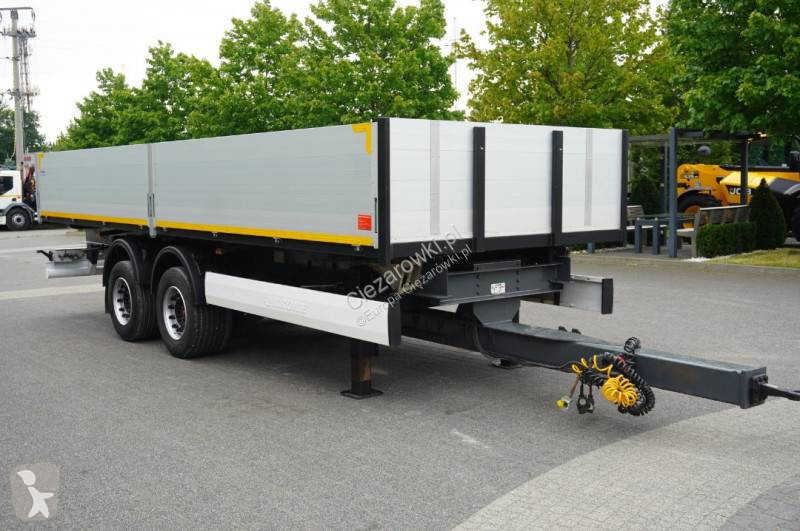 مقطورة Krone construction trailer / Flatbed 18...
