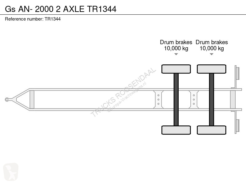 مقطورة GS AN- 2000 2 AXLE