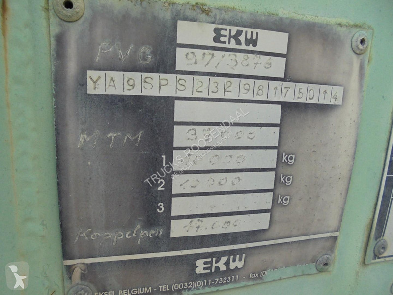 نصف مقطورة EKW oplegger + KENNIS 14.000