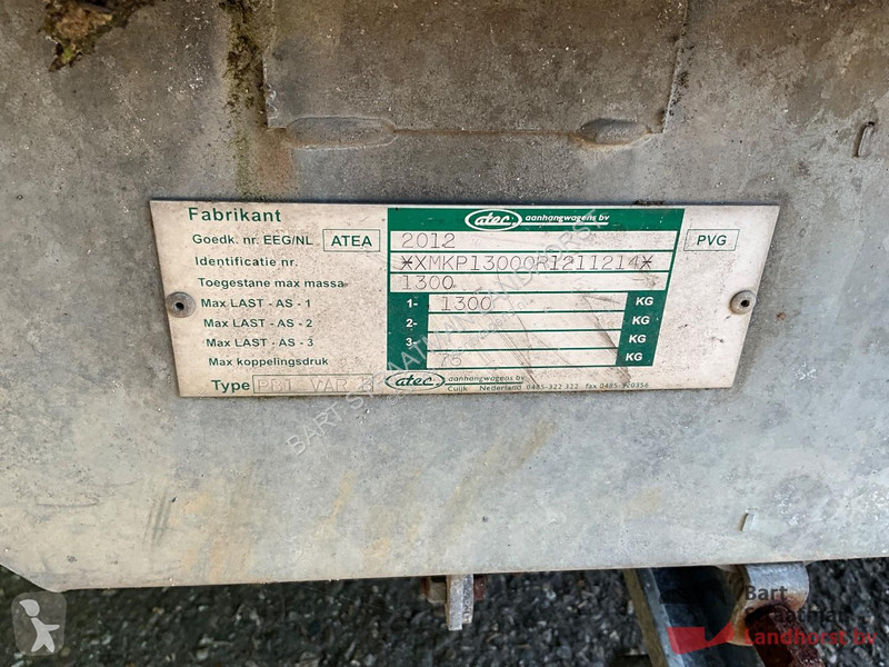 Släp Atec PB1 met Brouwer schaftkeet.