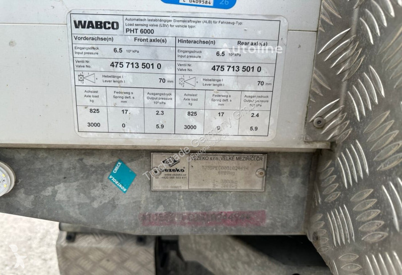 مقطورة Vezeko  600 PHT 6000 Brücke / Swiss-Vehicle