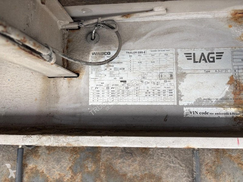 Anhænger LAG 3 AXLE BPW + ALUMINUM SIDEBOARDS
