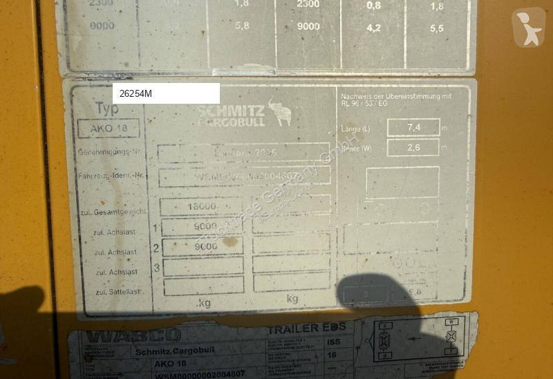 Remorca Schmitz Cargobull AKO 18 / HB