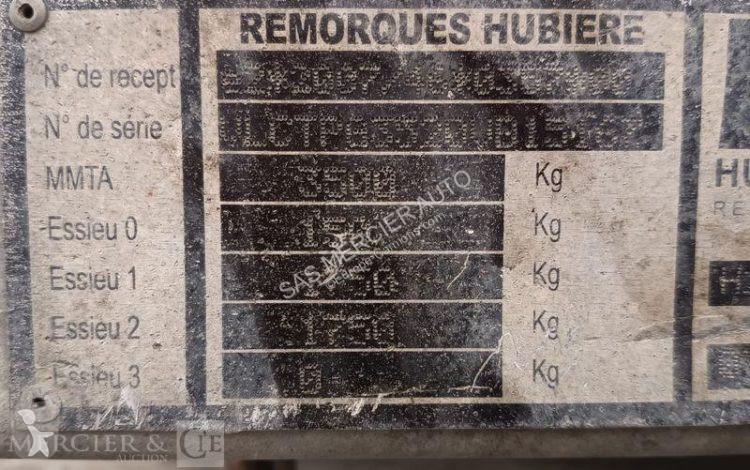 Aanhanger Hubière remorque porte engin