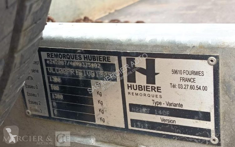 Aanhanger Hubière remorque porte rouleau vibrant