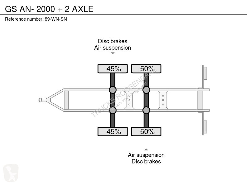 Anhænger GS AN- 2000 + 2 AXLE