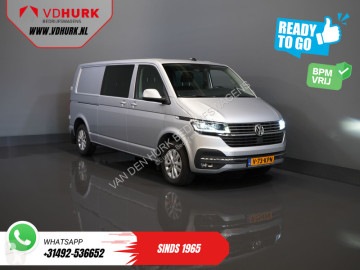 Volkswagen Transporter T6.1 2.0 TDI 150 pk DSG Aut. L2 DC Dubbel Cabine Highline BPM VRIJ! Adapt.Cruise/ LED/ 2xSchuifdeur/ Standkachel/ Carplay/ Stoel