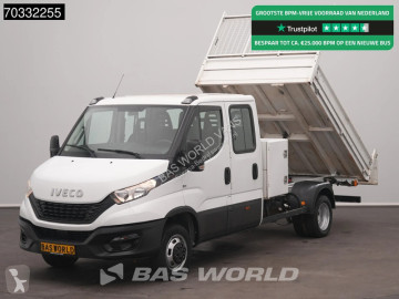 Iveco Daily 35C16 3.0 160PK Kipper Dubbele Cabine 3,5t Trekhaak Dubbellucht Airco Cruise Euro6 Tipper Benne Kieper Airco Trekhaak Cruise con