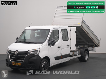 Renault Master Kipper Dubbele Cabine Dubbellucht Airco 3,5t Trekhaak Euro6 Benne Kieper Doka Mixto Airco Dubbel cabine Trekhaak Cruise control 130pk