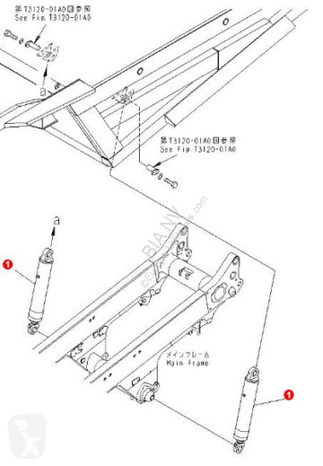 Komatsu HD605-7 Hoist Cilinder Assy 707-09-00040