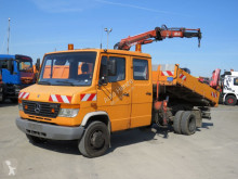 Lastbil 3-vejs tip Mercedes Vario 815 D 2-Achs Kipper Kran Atlas 50.1