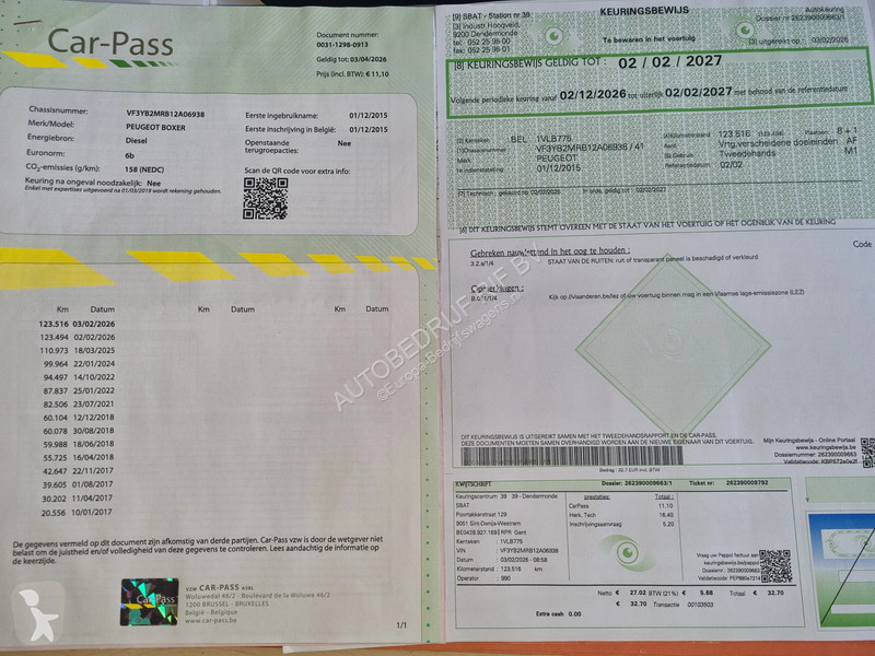 Furgoneta Peugeot 2.0 HDI L2H2 9 Persoons Euro 6