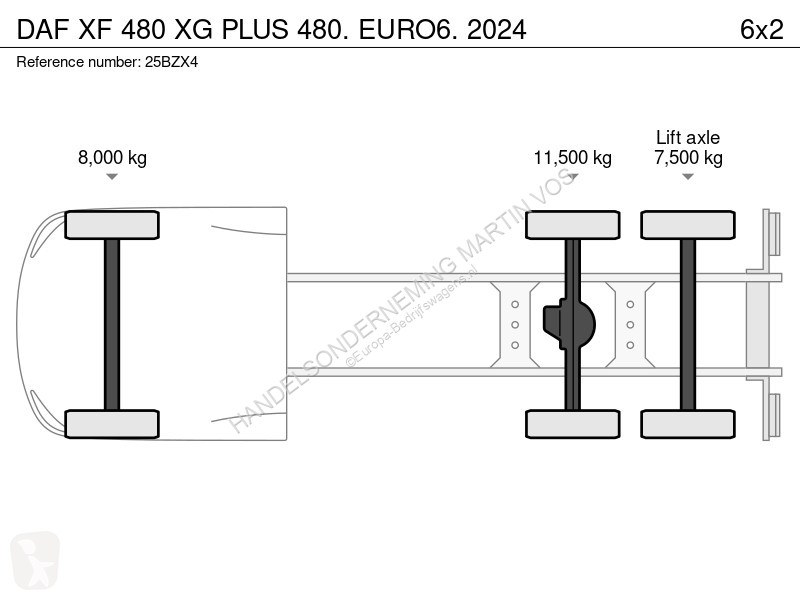 Вантажівка DAF XG PLUS 480. EURO6. 2024 XF 480