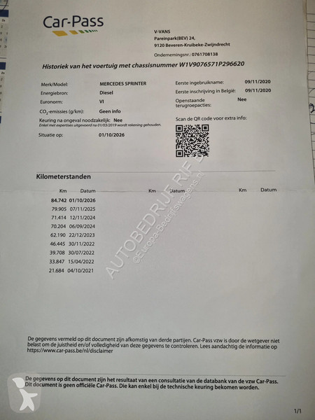 Furgoneta Mercedes 519 CDI 3.0V6 L4H2 XXL GVW...