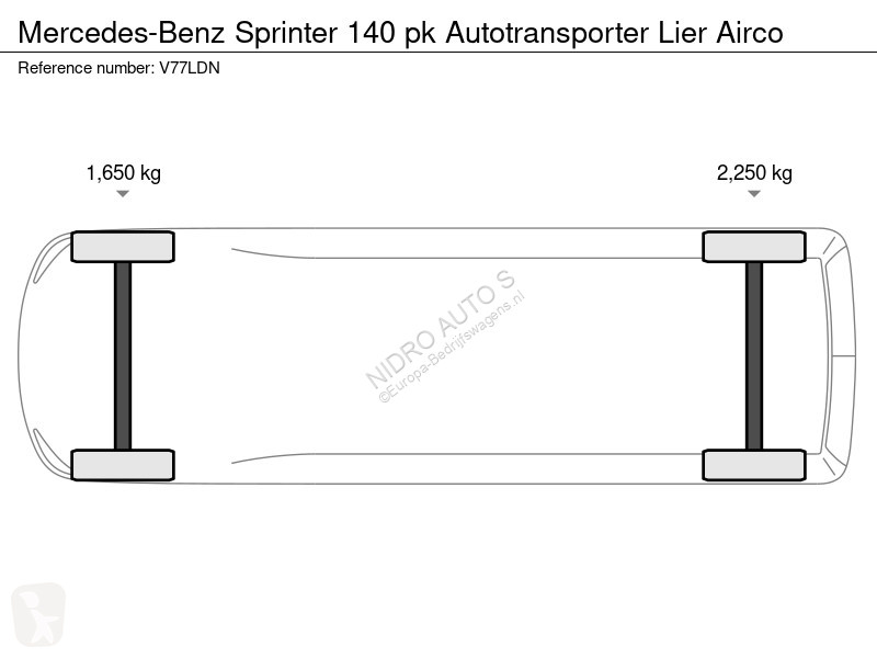 Furgoneta Mercedes 140 pk Autotransporter Lier...