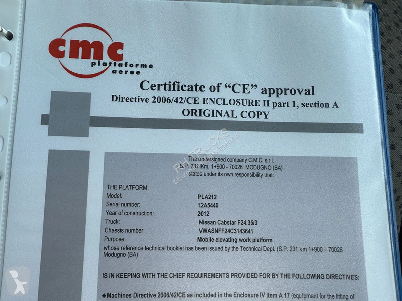 Veicolo commerciale Nissan - EURO 5 + CMC 21...