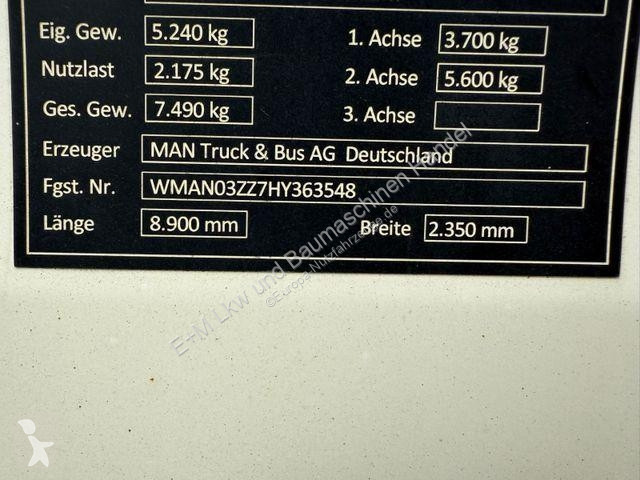 Furgoneta MAN TGL 8.180 ABS KOFFER