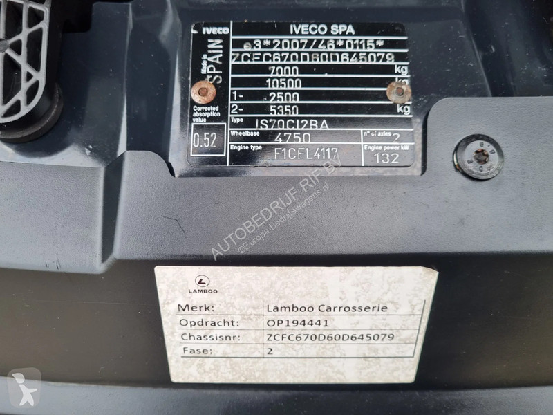 Samochód dostawczy Iveco 70C18 Koffer 7 TON LBW...