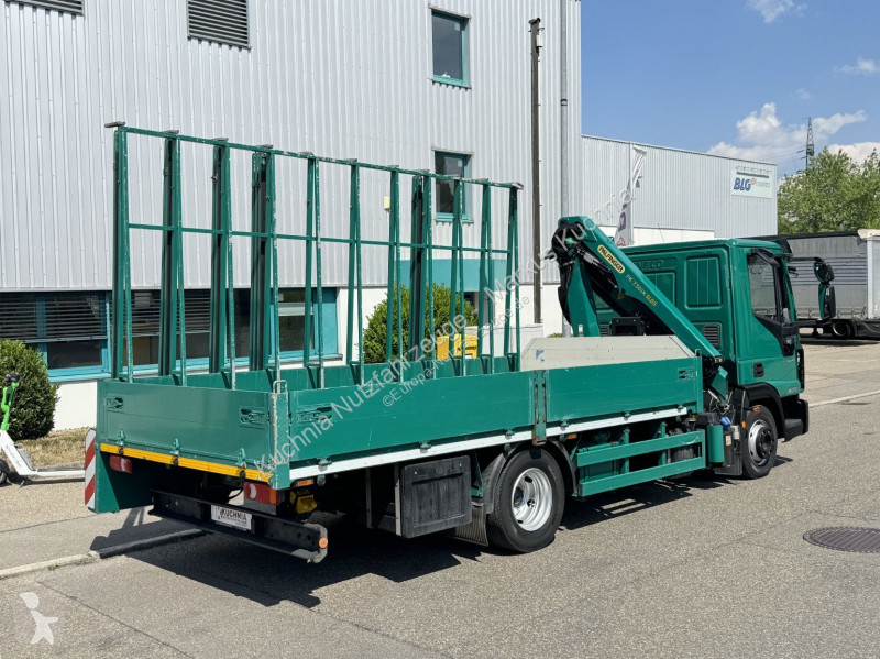 شاحنة Iveco 75-21 HEGLA-Glastransport Kran Funk E6
