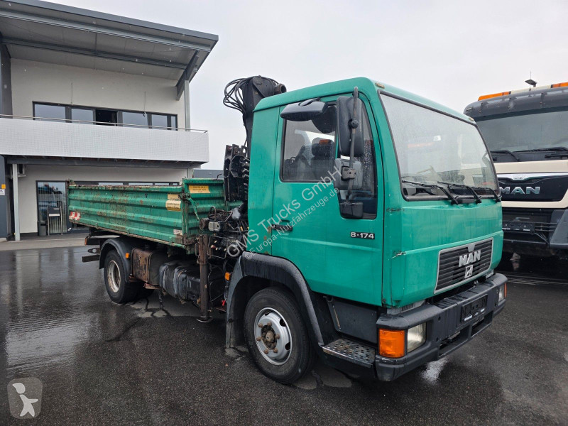Furgoneta MAN 8.174 / E3 / Kipper Kran Greifer...