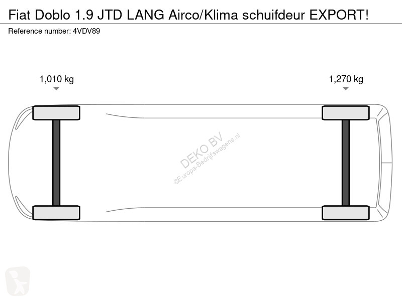 Užitkové vozidlo Fiat 1.9 JTD LANG Airco/Klima...