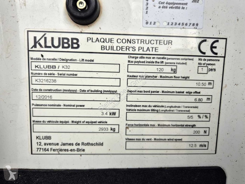 Autoutilitară Opel 2.3 CDTI /KLUBB K32, 12,5m
