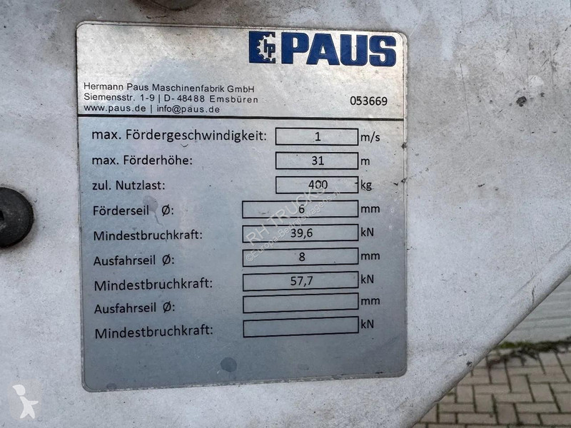 Nyttofordon Mercedes 314 EURO 6 PAUS 31 WH-M...