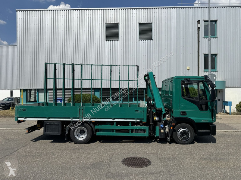 شاحنة Iveco 75-21 HEGLA-Glastransport Kran Funk E6