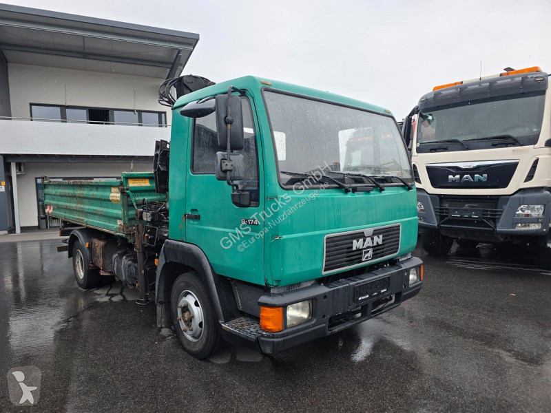 Furgoneta MAN 8.174 / E3 / Kipper Kran Greifer...