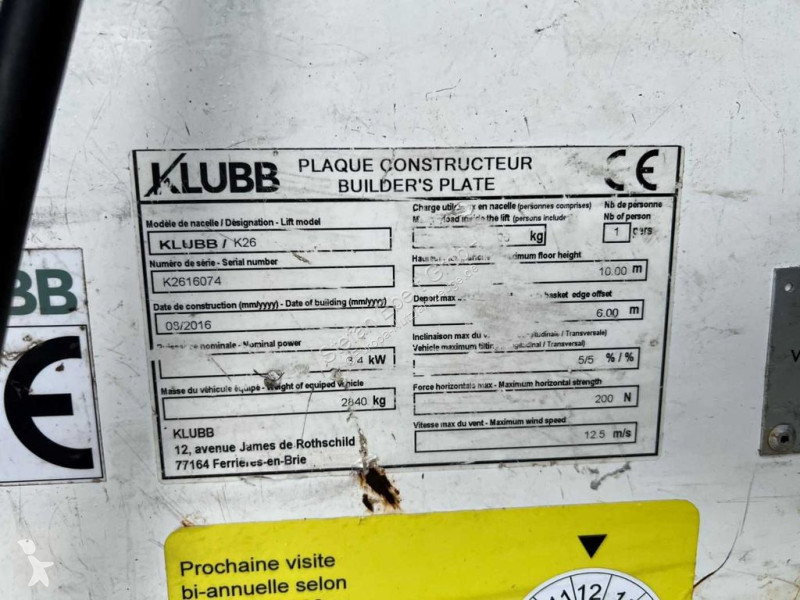 Furgoneta Renault 2.3 dCi / KLUBB K26, 12m