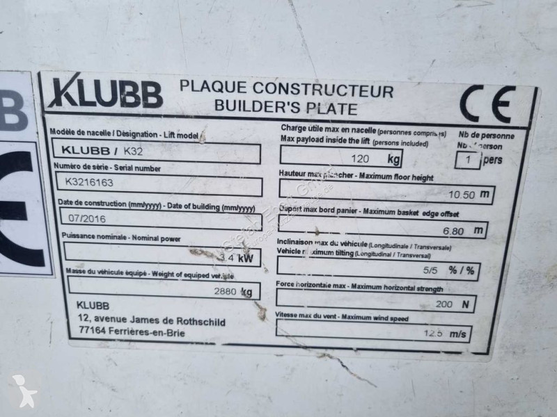 Autoutilitară Renault 2.3 dCi / KLUBB K32, 12,5m