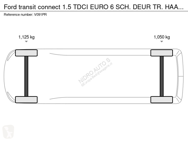 Furgoneta Ford 1.5 TDCI EURO 6 SCH. DEUR TR....