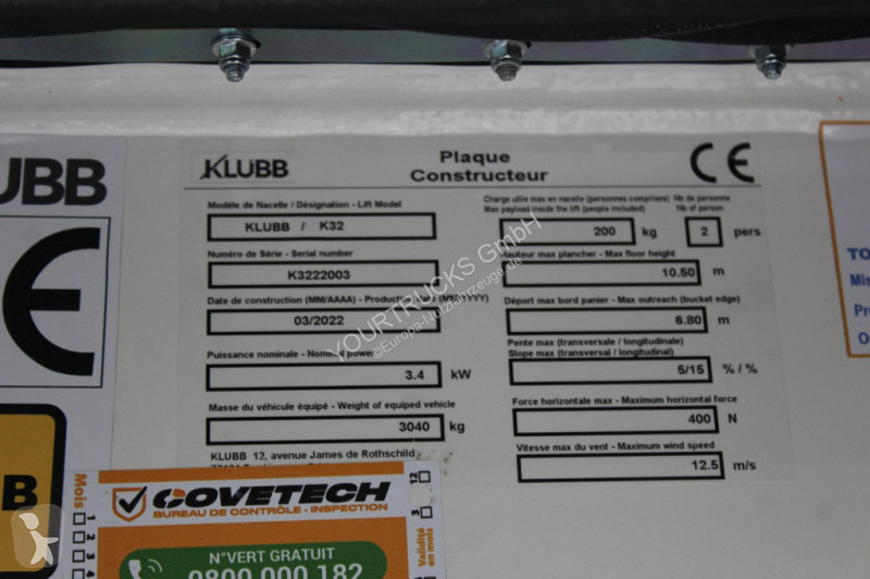 Renault E6 Klubb KL-32 12m 2 Person Korb Klima...