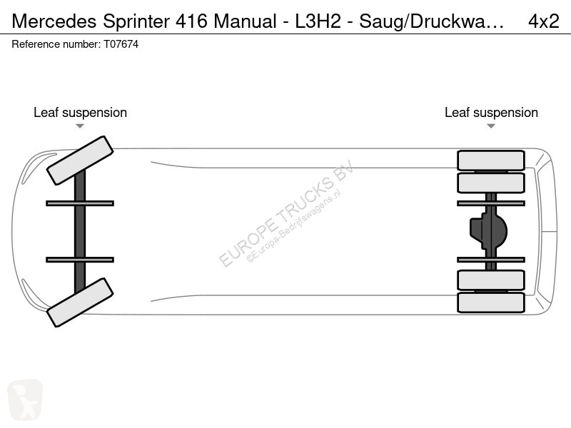 عربة نفعية Mercedes 416 Manual - L3H2 -...