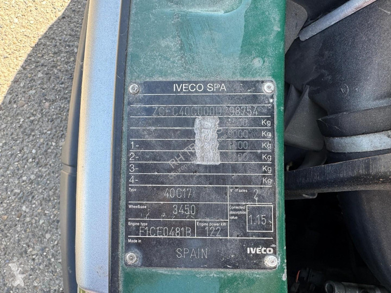عربة نفعية Iveco 40C17 + 1-axle BUNK TRAILER -...