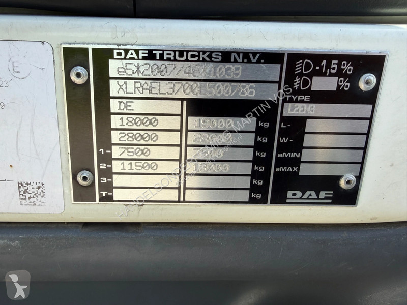 Furgoneta DAF 320.19 EURO6. 2021 OPRIJWAGEN met...