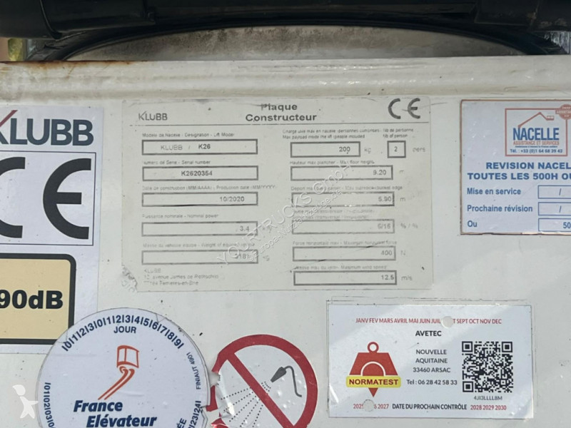 Véhicule utilitaire Renault Bühne KLUBB 11m 2...