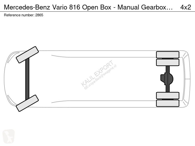 Nyttofordon Mercedes 816 Open Box - Manual...
